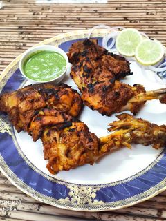 চিকেন তন্দুরি (chicken tandoori recipe in Bengali) রেসিপির প্রধান ছবি