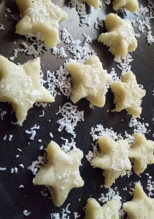 A picture of Khoya coconut Barfi.