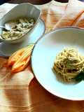 Spaghetti with Zucchini Pesto