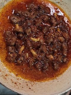 عکسی از دستور 😋دل مرغ خوشمزه😋