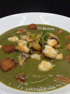 Una foto de Crema de espinacas