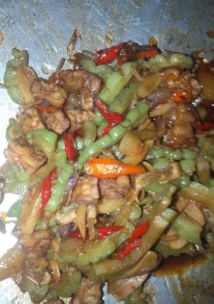 Foto resep Tumis pare🥒 rebon🍤 tempe🫔