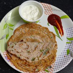 A picture of Black eyed beans chilla - Healthy breakfast recipe.