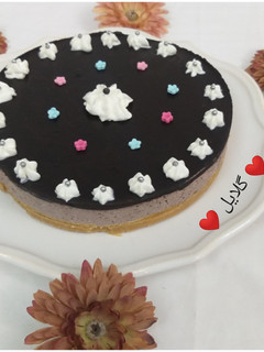 عکسی از دستور چیز کیک شکلاتی 😋
