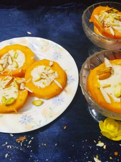 સ્ટફ્ડ મેંગો કુલ્ફી(stuffed mango kulfi recipe in Gujarati) રેસીપી મુખ્ય ફોટો