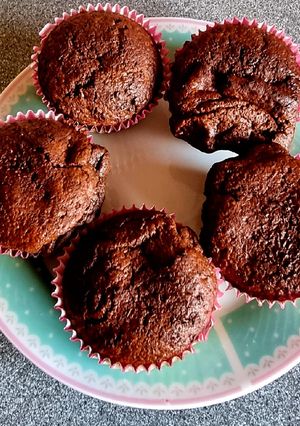 Csokis-zabos muffin recept fotója