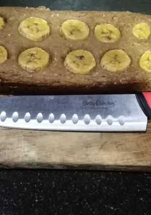 Una foto de Torta de banano sin huevos ni leche.🍌