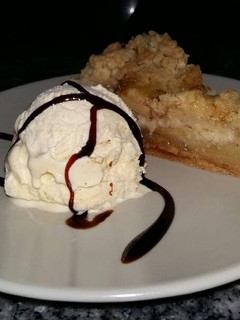 Una foto de Crumble de manzana