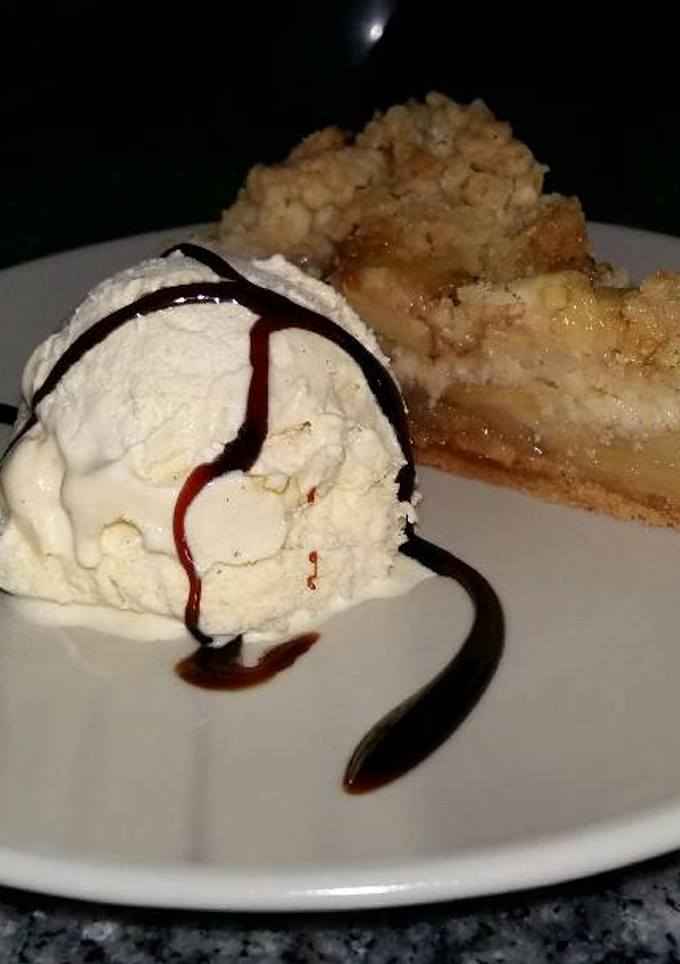 Una foto de Crumble de manzana