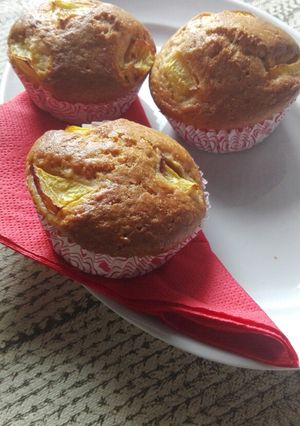Barackos muffin recept fotója