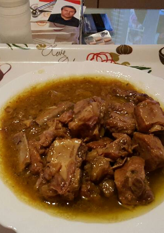 Una foto de Costillas con cerveza