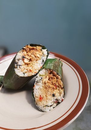 Foto resep Nasi bakar ayam kemangi