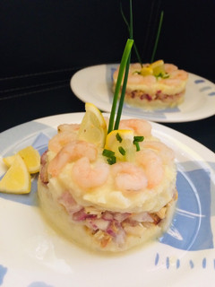 Una foto de Causa de mariscos 🍤🍋