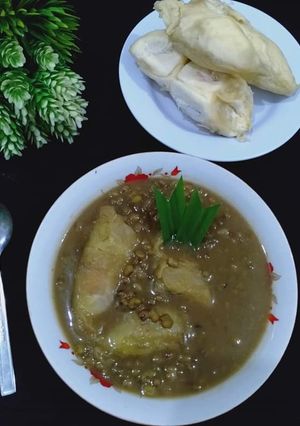 Foto resep 💕 bubur kacang hijau durian 💕