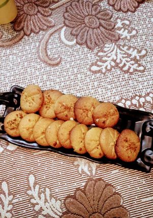 A picture of Nankhatai(without oven).