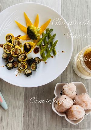 Hình của món Chả gà sốt teriyaki - ăn dặm.
