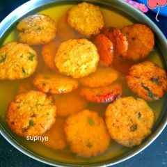 Mugarura/ moong dal vada (baghelkhand famous traditional dish) A picture of Mugarura/ moong dal vada (baghelkhand famous traditional dish).