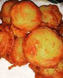 Papas rellenas de carne y queso