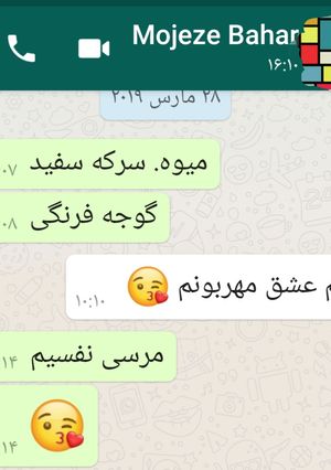 عکسی از دستور تهیه لیست خرید