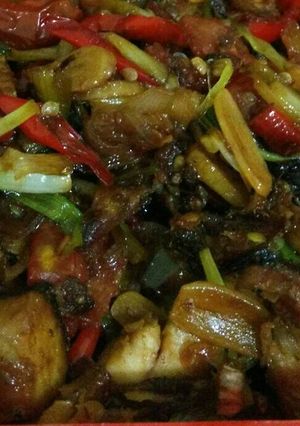 Foto resep Tongkol suir pedas manis
