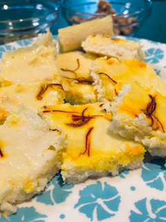 A picture of Bhapa sandesh.