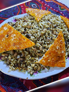 عکسی از دستور لوبیا چشم بلبلی پلو