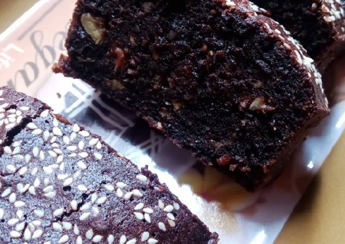 Brownies Pisang Kacang Wijen (Gluten Free)