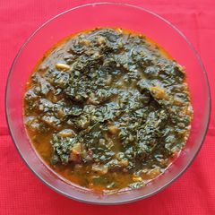Methi Palak and Brinjal Subji A picture of Methi Palak and Brinjal Subji.