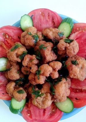 صورة لوصفة زهره مقليه بطريقه جديده 🥦