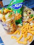 Chatpati alu chat with kurkury 😋😋😋