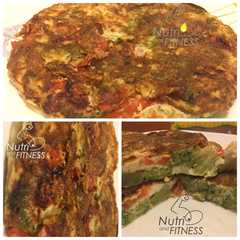 A picture of Tortilla de brócoli y tomate fit.
