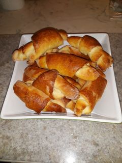 Sós, foszlós kifli recept fotója