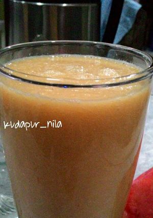 Foto resep diet jus 1 ( melon pepaya )