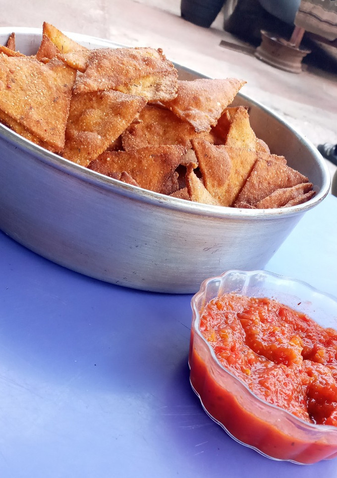 Una foto de Nachos caseros!