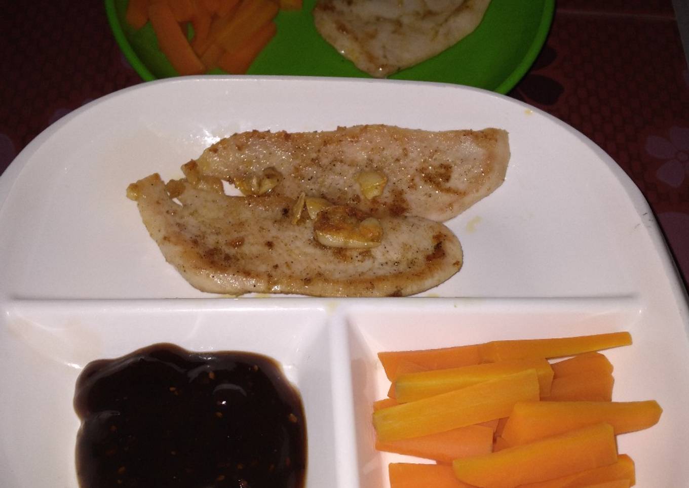 Steak ayam,blackpapper saus
