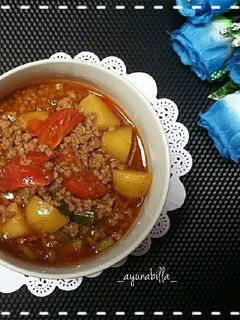 Foto resep Semur daging sapi cincang+kentang