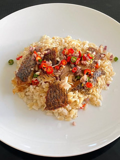 A picture of Fried Tilapia with Chili, Fish Sauce and Lime.
