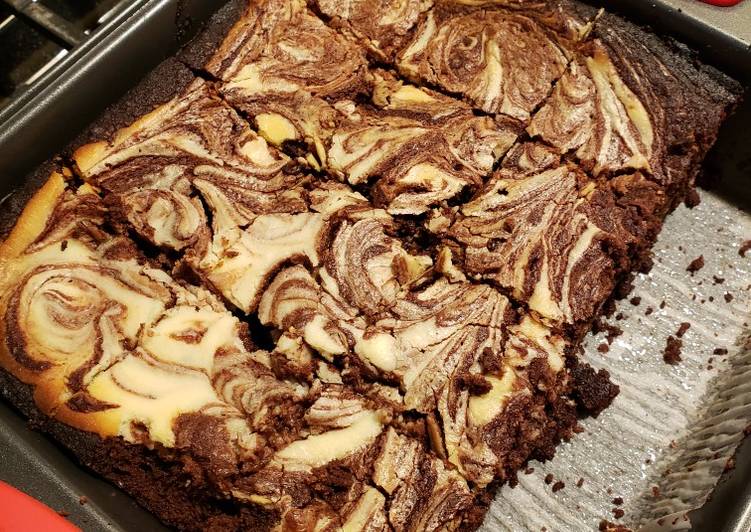 Rahasia Menyiapkan Keto Cheesecake Swirl Brownies #sugarfree #lowcarb #glutenfree # yang Sempurna