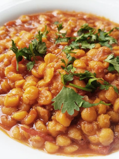 A picture of 3 spice chana dal.