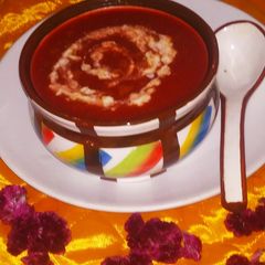 A picture of Tomato Beetroot Soup.