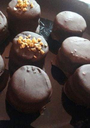 Una foto de Alfajores de chocolate
