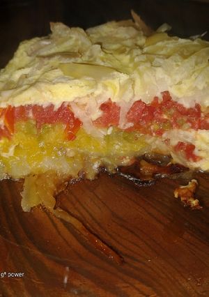 Una foto de Milhojas de verduras!!