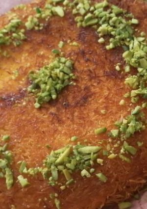 صورة لوصفة كنافه على الطابي لذاذه