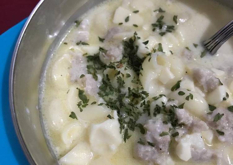Cara Gampang Menyiapkan Macaroni Cheese Soup MPASI 10+ Anti Gagal