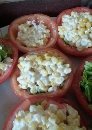 Una foto de Tomates rellenos
