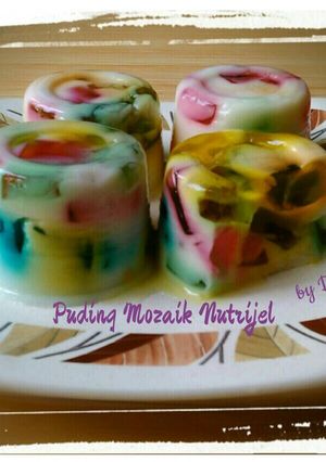 Foto resep Puding Mozaik Nutrijel