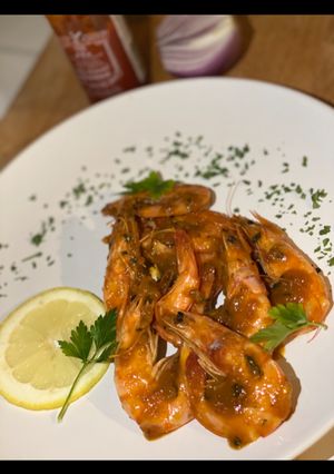 Une photo de CREVETTES 🦐 SAUCE SRIRACHA