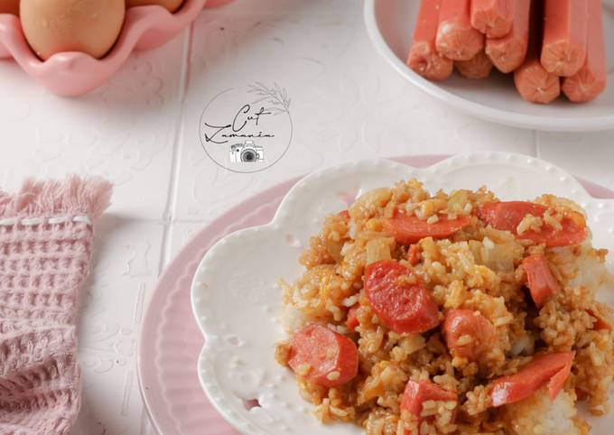 Bagaimana Membuat Nasi goreng keju yang Enak Banget