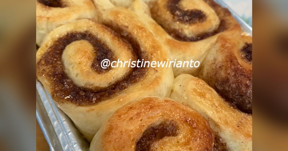 Resep Resep Roti Cinnamon Roll (Versi Mini Batch) Metode Waterroux oleh ...