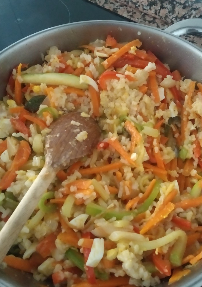 Una foto de Arroz con cosas